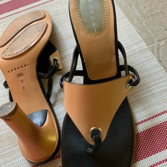 Casadei Black and Tan Heels - Picture 6 of 8